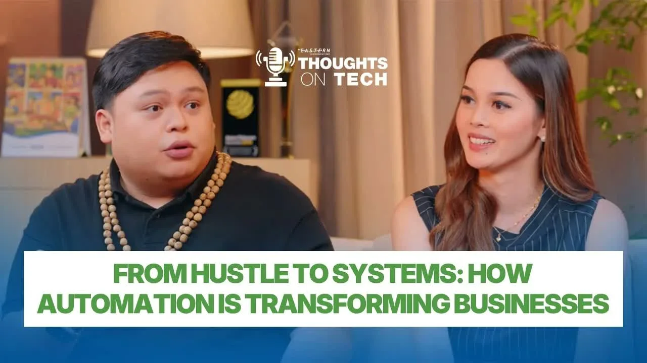 Cris Vinson and host Pauline Verzosa in the Thoughts On Tech episode From Hustle to Systems
