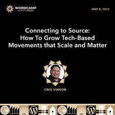 Cris Vinson speaker announcement for WordCamp Iloilo 2023